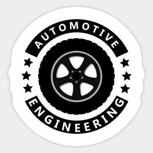 automotive engineering, car engineer design Sticker